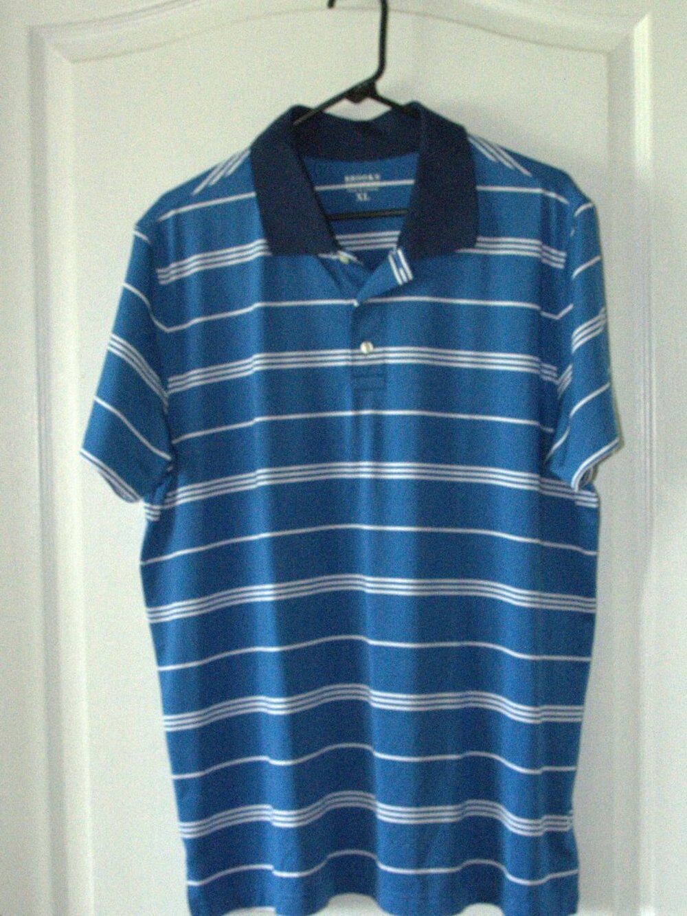 Brooks Brothers Men's Polo Shirts Blue & White Stripe size XL
